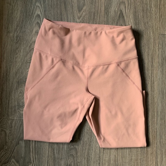 Zella High Waisted Pink Loop Ankle Midi Leggings - Picture 3 of 6